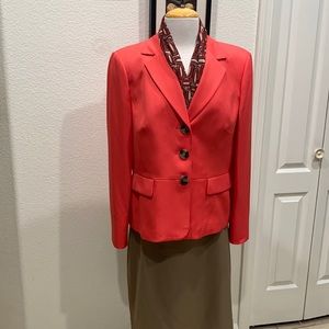 Two Piece Business Suit w/Scarf